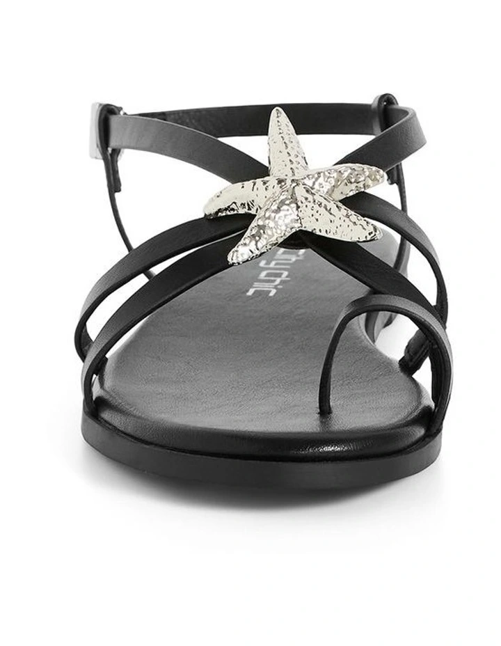Wide Fit Sienna Sandal in Black image 4