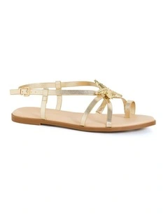 Wide Fit Sienna Sandal in Gold