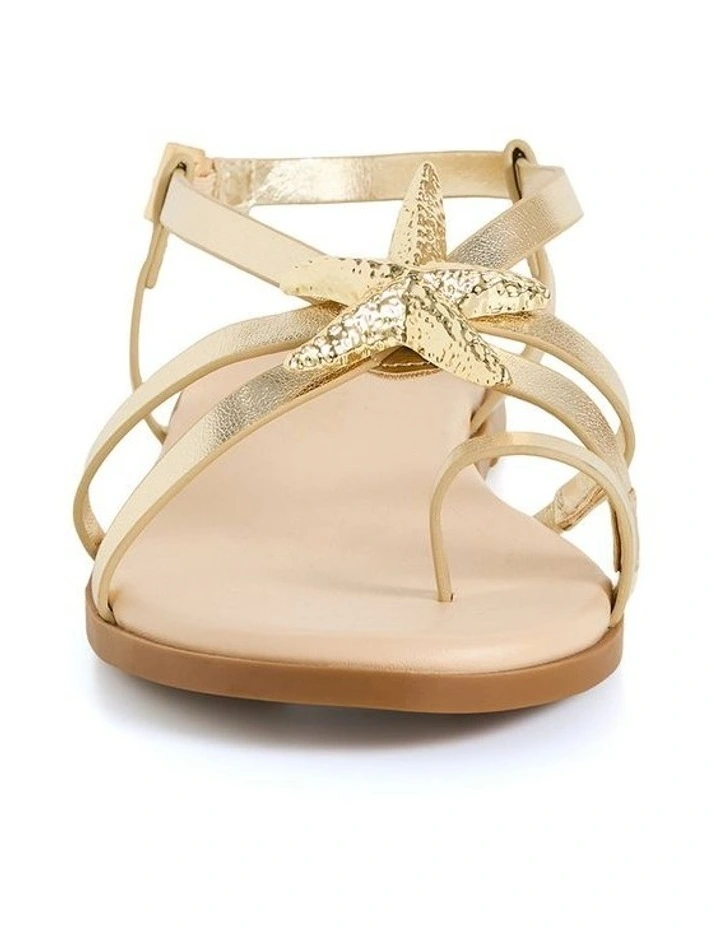Wide Fit Sienna Sandal in Gold image 4