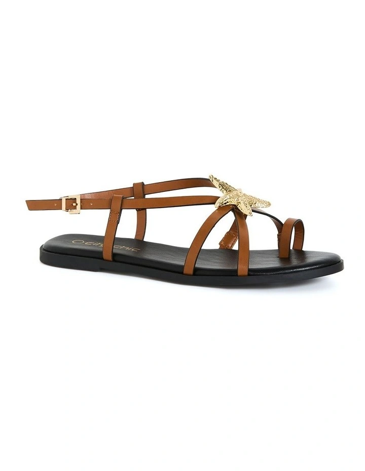 Wide Fit Sienna Sandal in Tan image 1