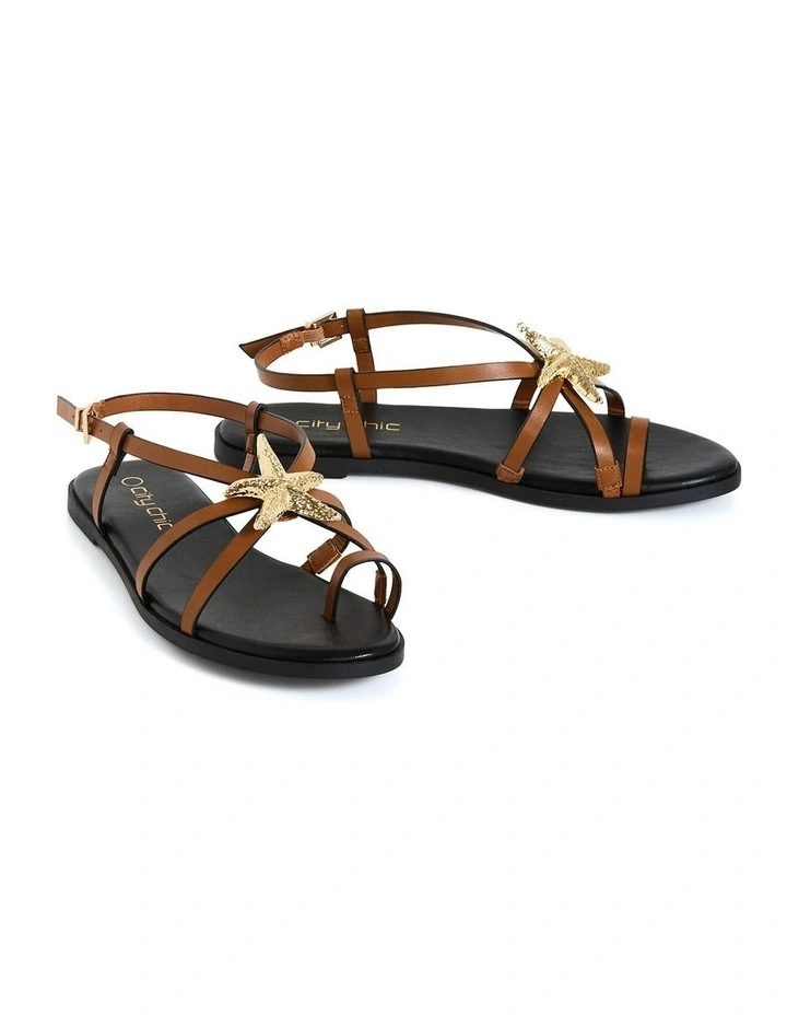 Wide Fit Sienna Sandal in Tan image 3