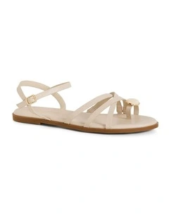 Wide Fit Sadie Sandal in Stone