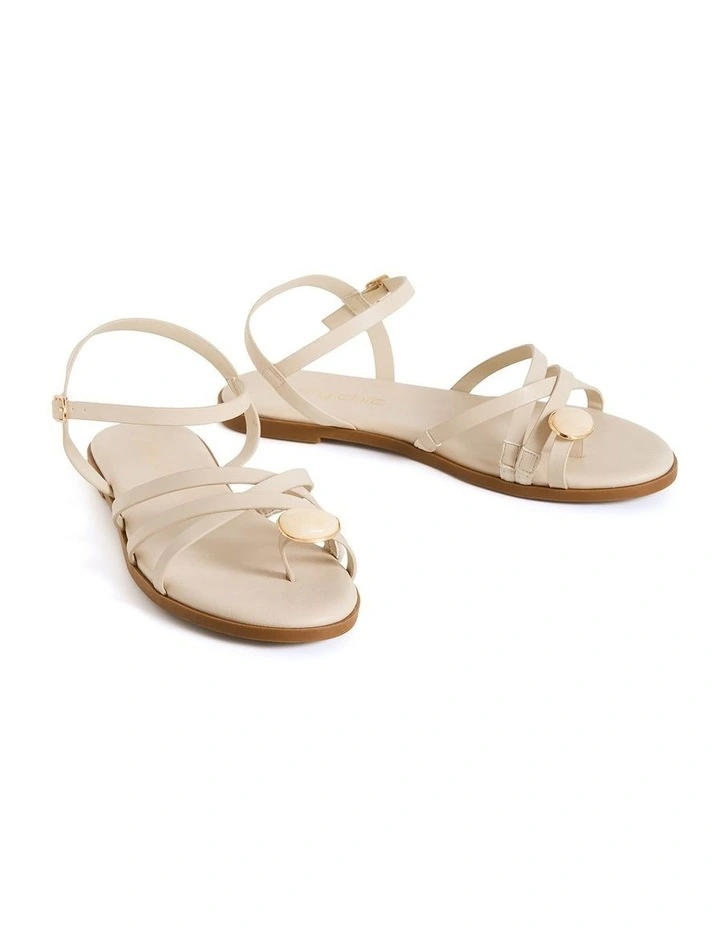 Wide Fit Sadie Sandal in Stone image 3