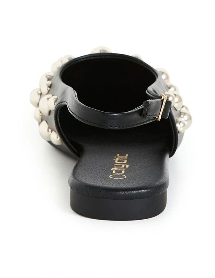 Wide Fit Lyla Rivet Ballet Flat In Black image 2