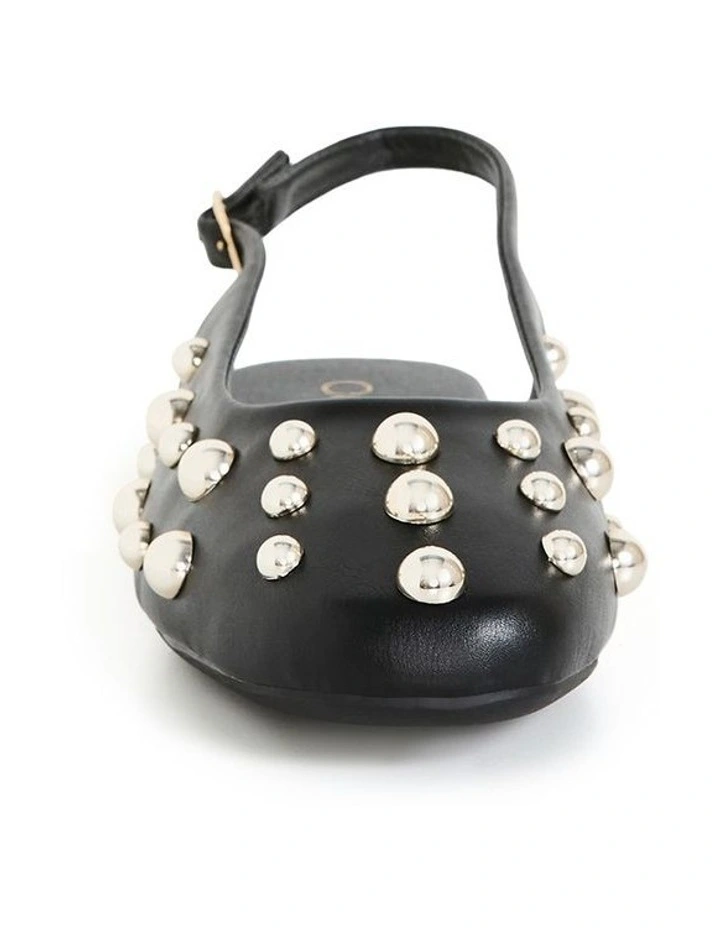 Wide Fit Lyla Rivet Ballet Flat In Black image 4