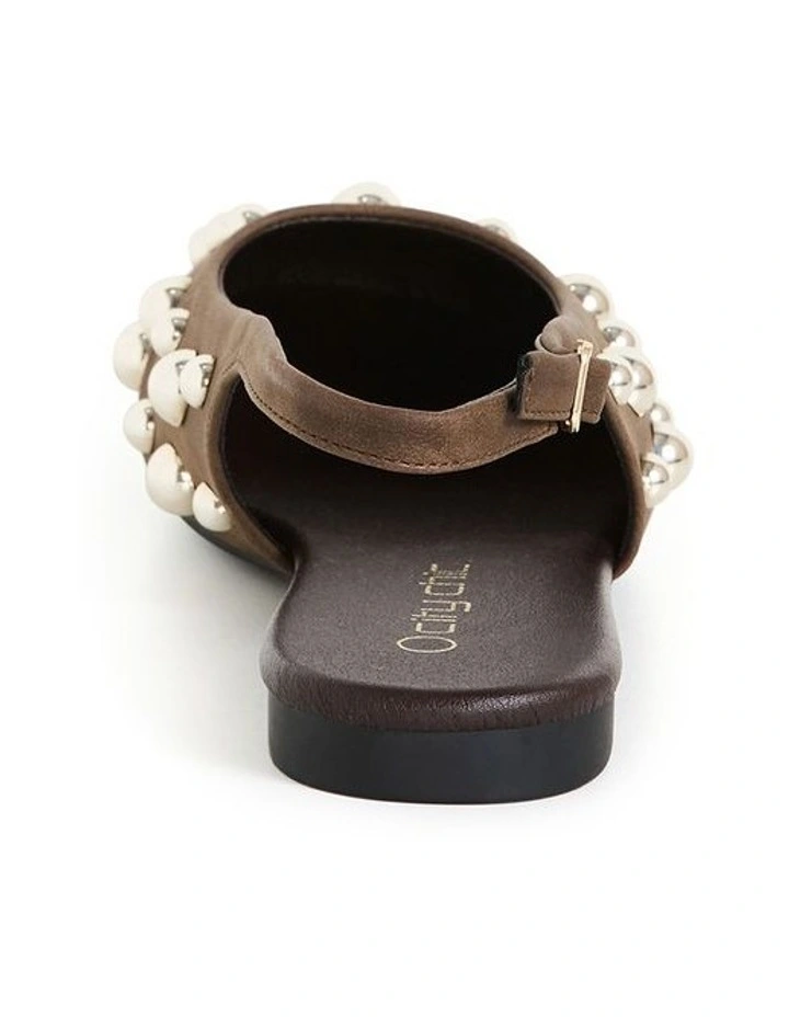 Wide Fit Lyla Rivet Ballet Flat in Chocolate image 2