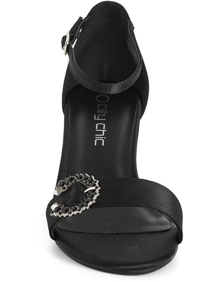Wide Fit Glamour Heel in Black image 4