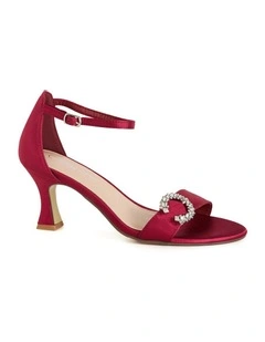 Wide Fit Glamour Heel in Ruby