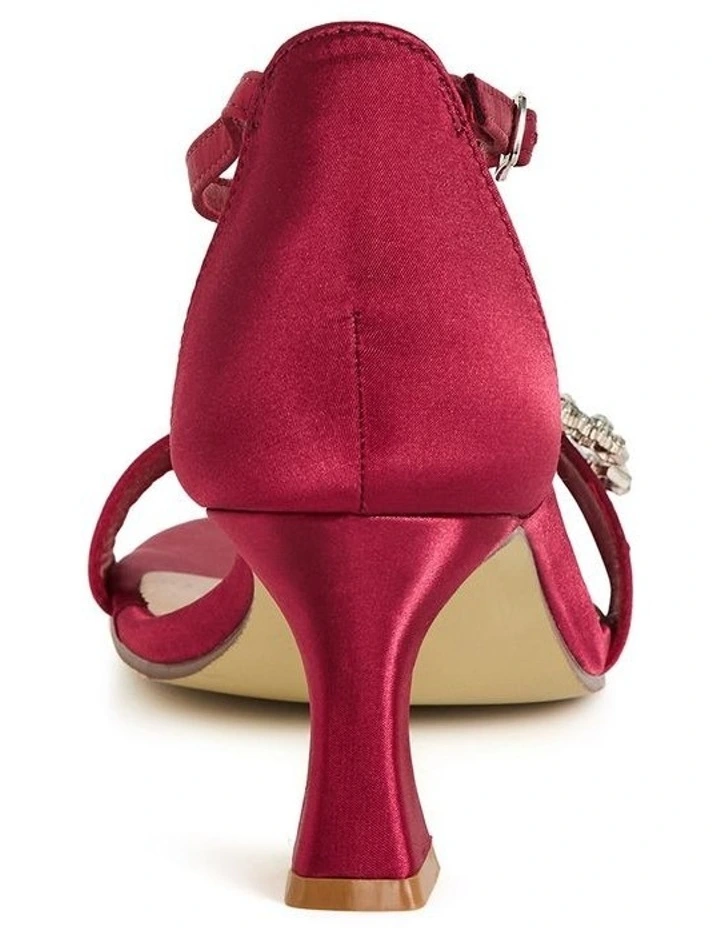 Wide Fit Glamour Heel in Ruby image 2