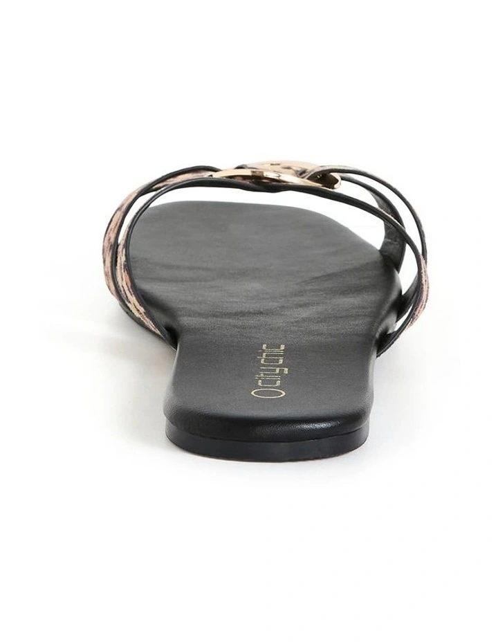 Wide Fit Jacey Leopard Print Slide in Fawn image 2