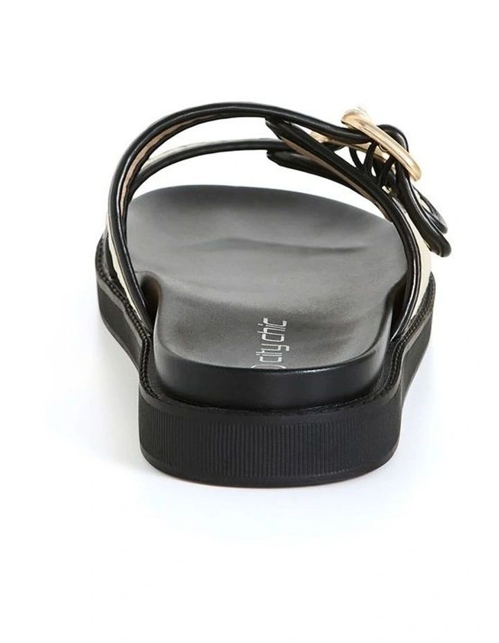 Wide Fit Casey Raffia Slide in Natural image 2