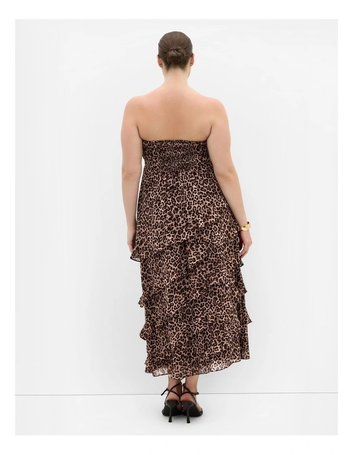 Skai Leopard Print Top in Black image 2