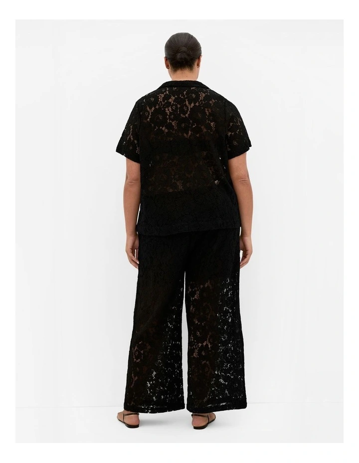 Lani Lace Shirt in Black image 2