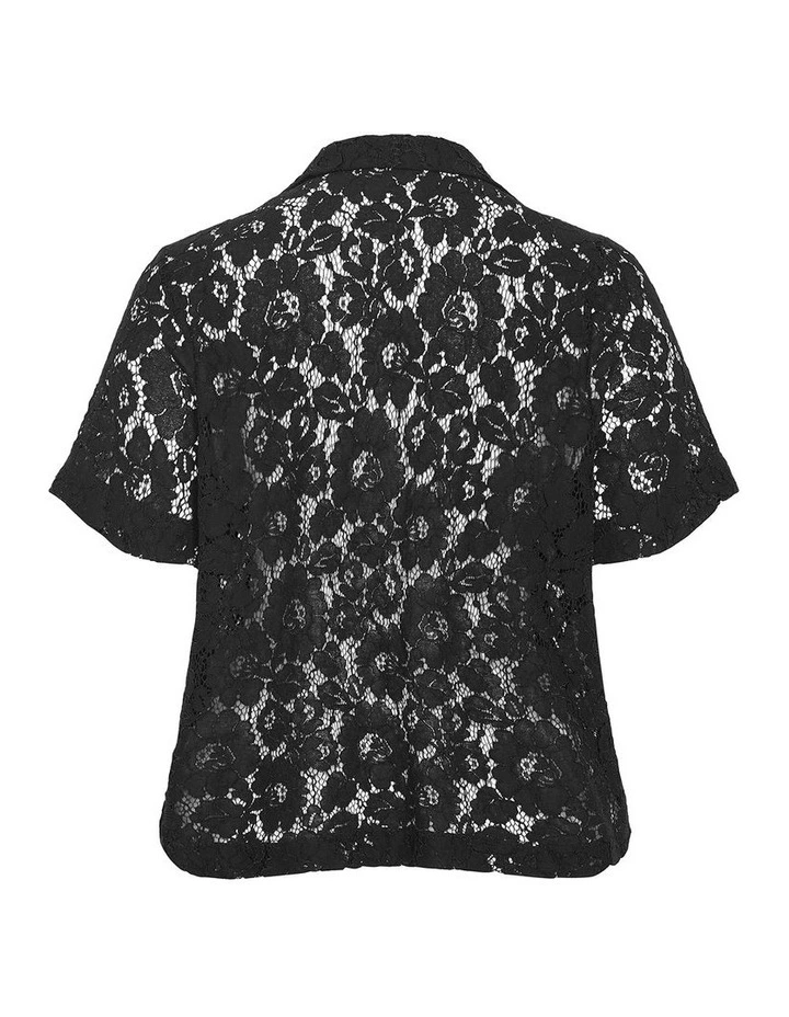 Lani Lace Shirt in Black image 4