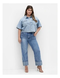 Lanie Denim Shirt in Light Wash