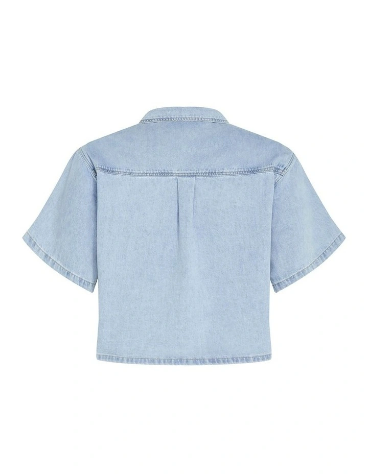 Lanie Denim Shirt in Light Wash image 4