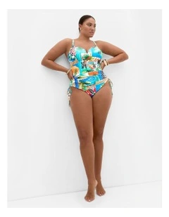 Positano Print 1 Piece in Blue