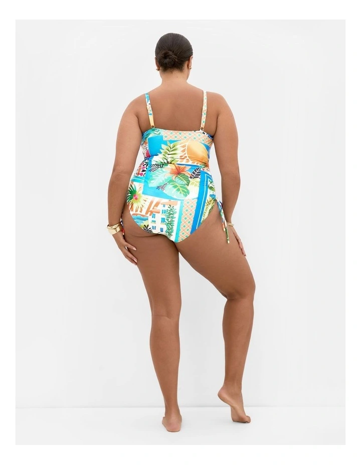 Positano Print 1 Piece in Blue image 2