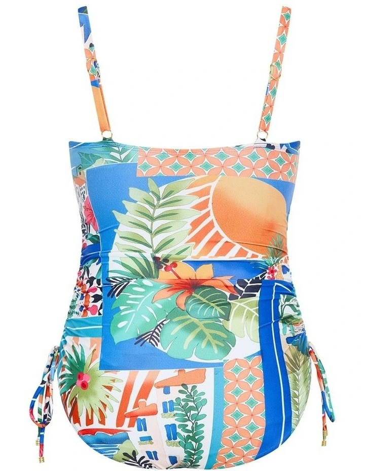 Positano Print 1 Piece in Blue image 4