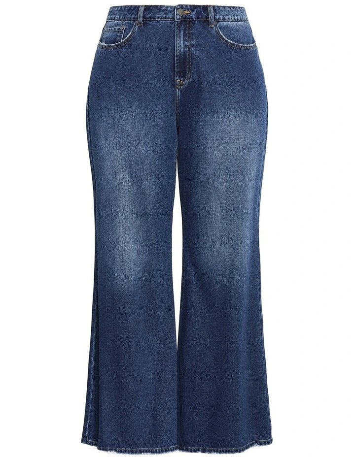 Harley Fit Casey Wide Leg Jeans in Mid Wash image 3