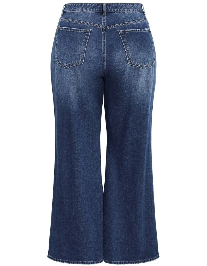 Harley Fit Casey Wide Leg Jeans in Mid Wash image 4