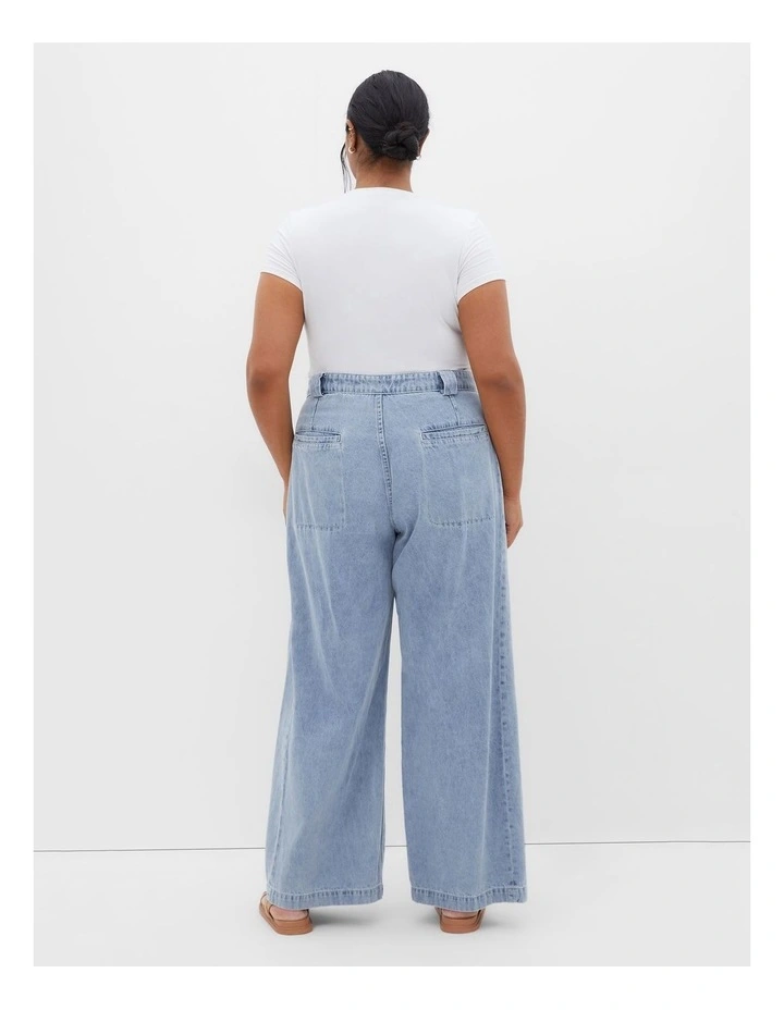 Harley Fit Harlow Wide Leg Jeans in Light Wash image 2