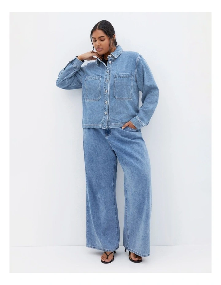 Denim Maya Jacket in Light Wash image 1