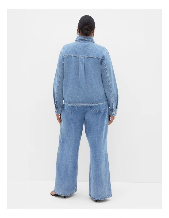 Denim Maya Jacket in Light Wash image 2