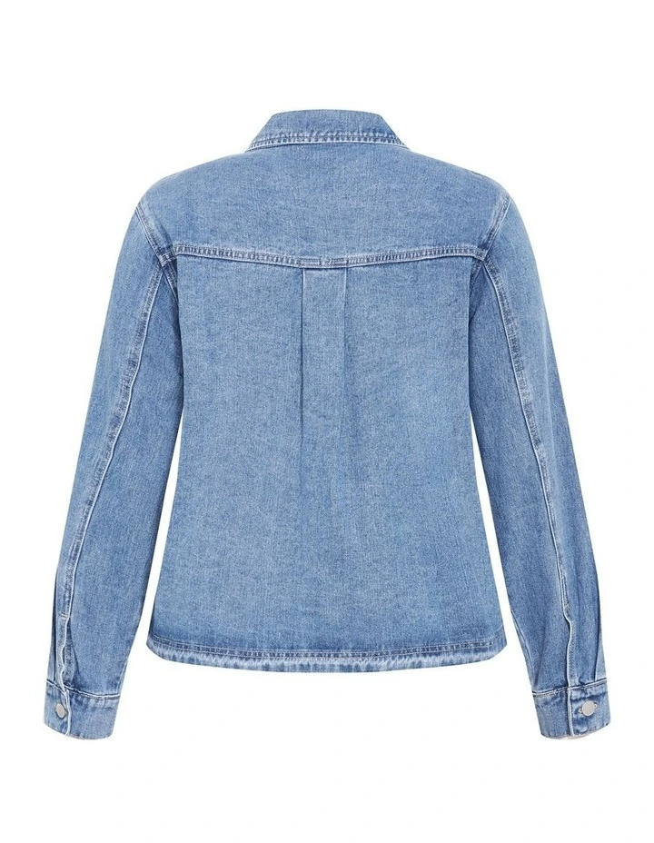 Denim Maya Jacket in Light Wash image 4