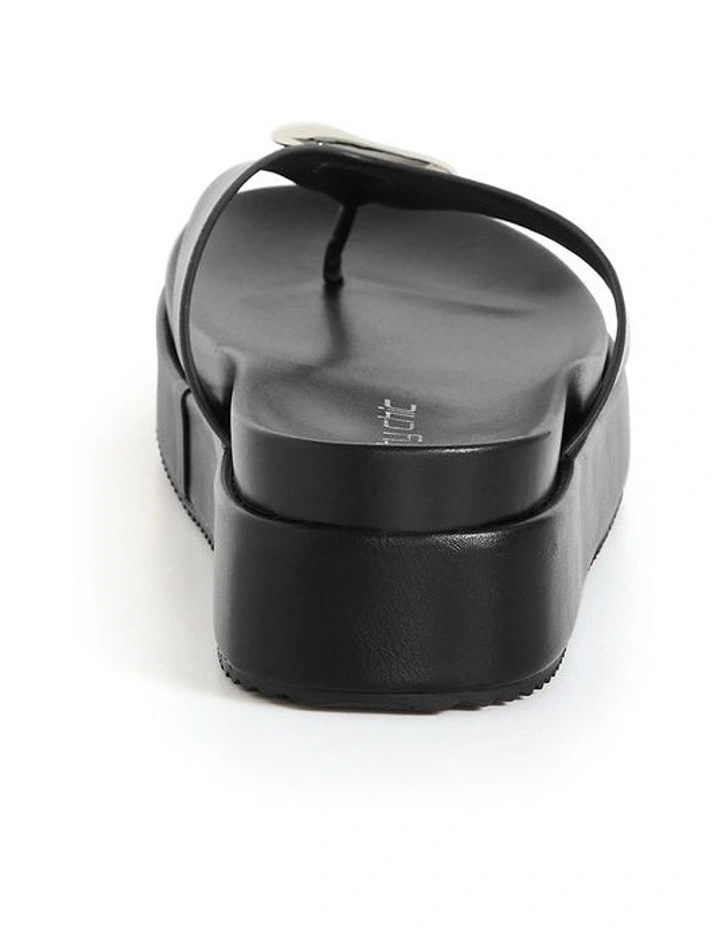 Wide Fit Avery Platform Sandal in Black image 2