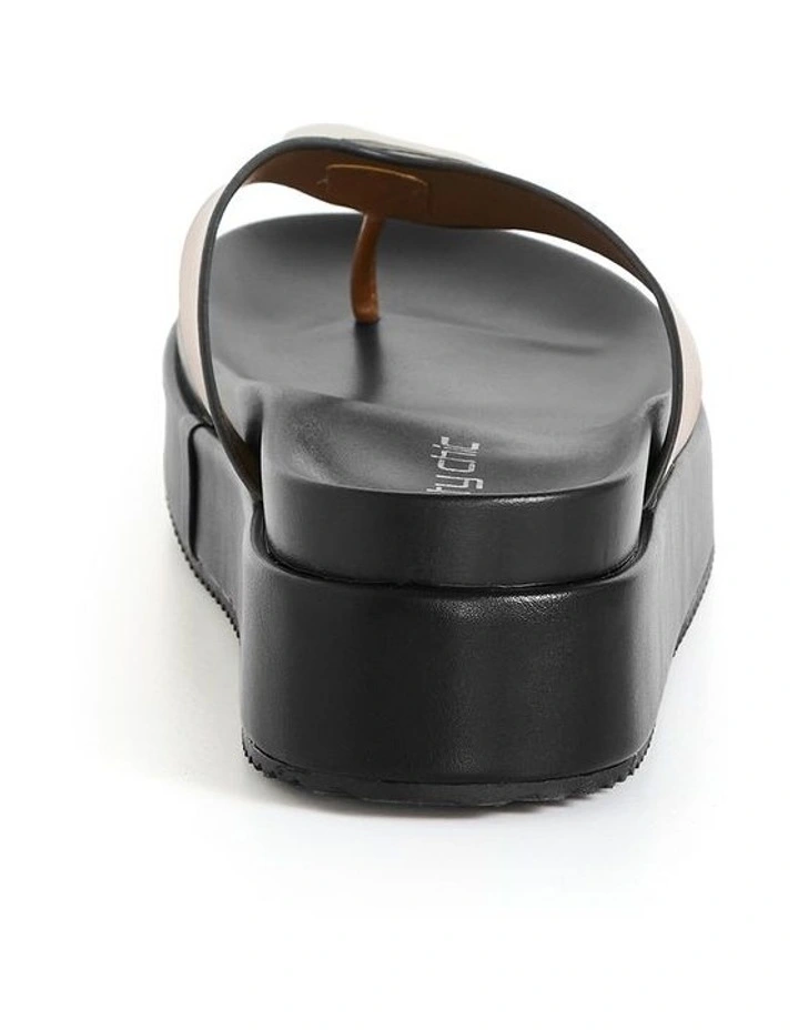 Wide Fit Avery Platform Sandal in Tan image 2