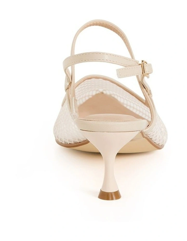 Wide Fit Lily Mesh Slingback in Stone image 2