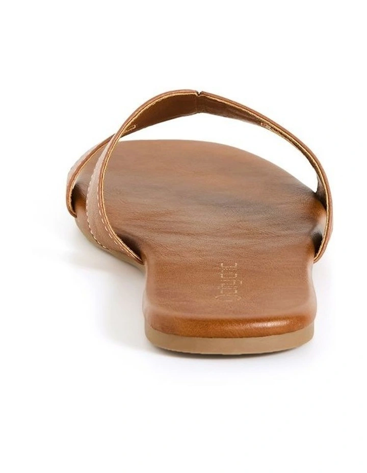 Wide Fit Kehlani Slide in Tan image 2