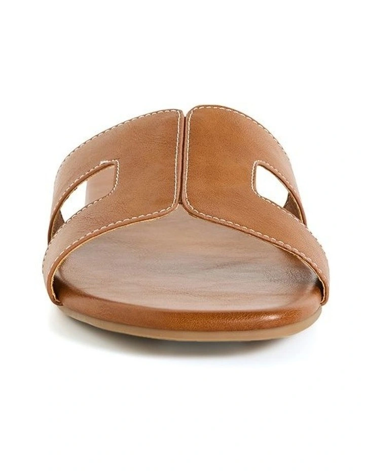 Wide Fit Kehlani Slide in Tan image 4