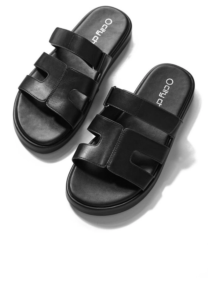 Wide Fit Amari Slide in Black image 3