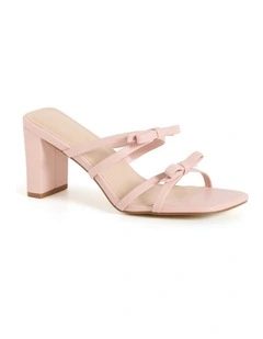 Wide Fit Ava Mule in Dusty Pink