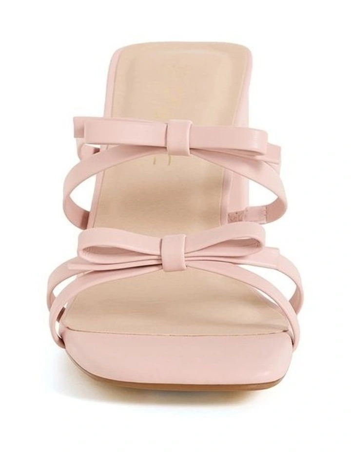 Wide Fit Ava Mule in Dusty Pink image 4