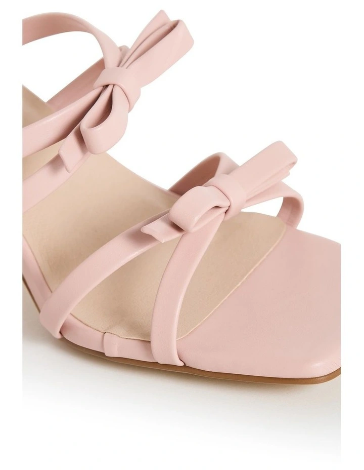 Wide Fit Ava Mule in Dusty Pink image 5