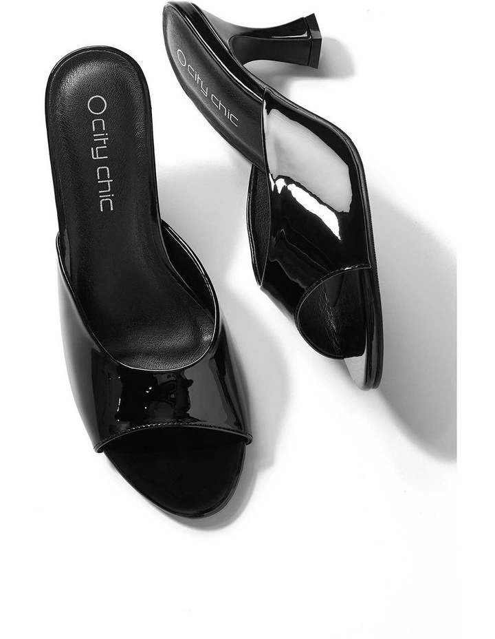 Wide Fit Stella Heel in Black image 3