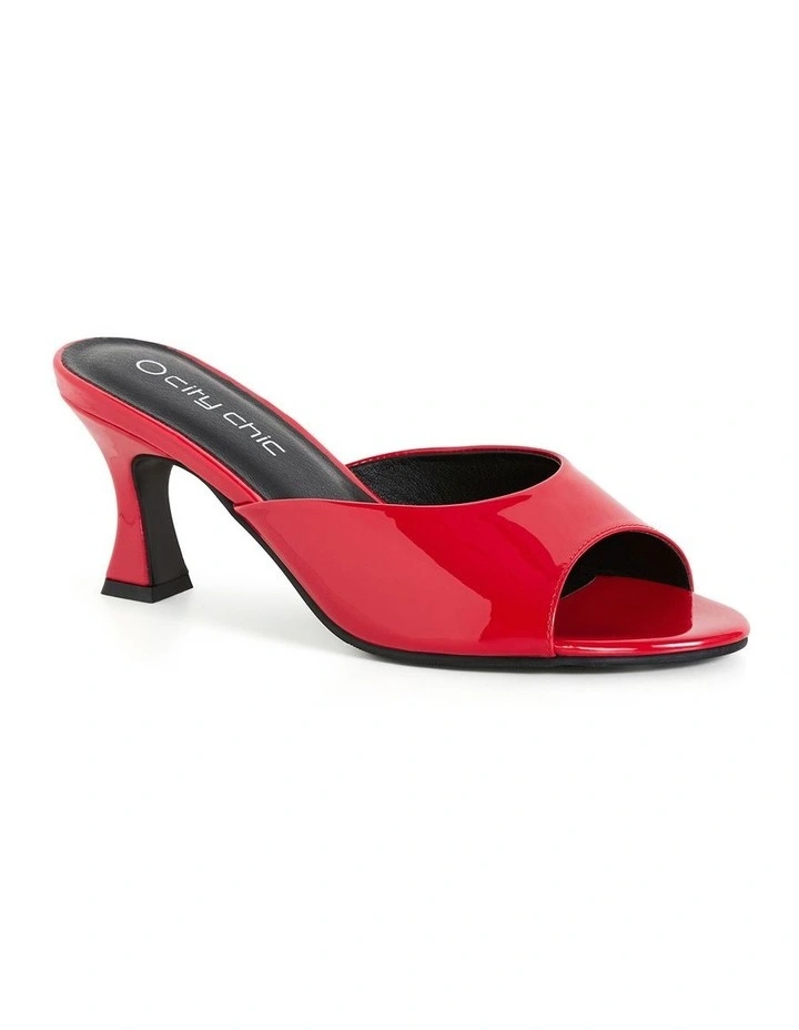 Wide Fit Stella Heel in Red image 1