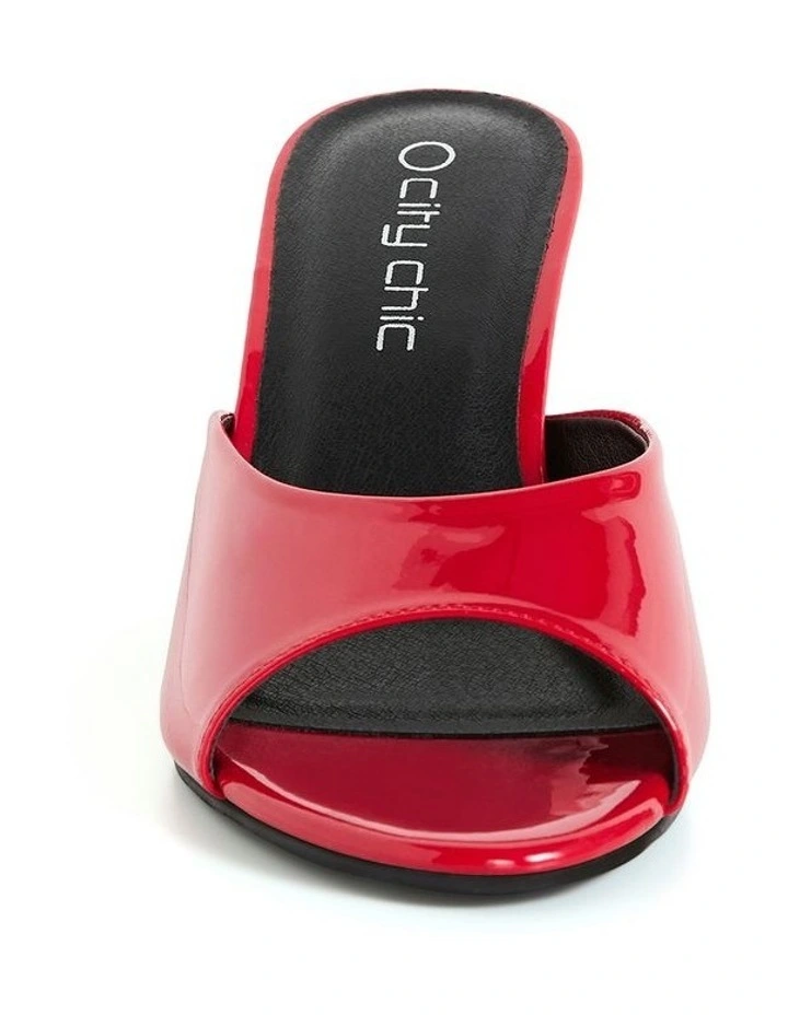 Wide Fit Stella Heel in Red image 4