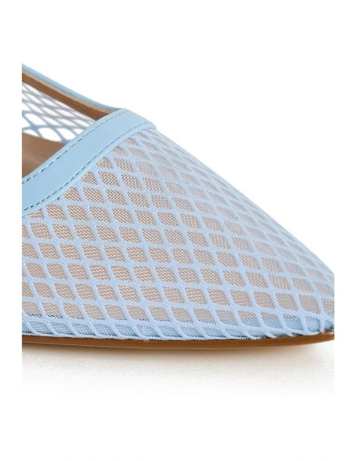 Wide Fit Lily Mesh Slingback in Soft Blue image 5
