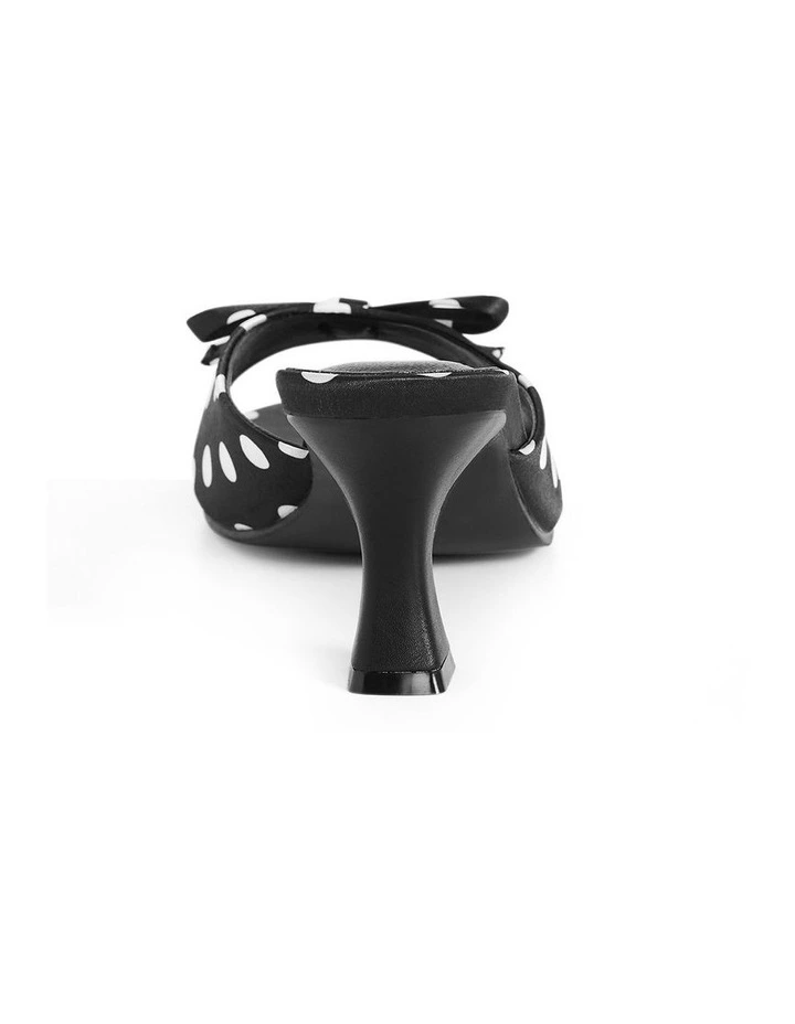 Wide Fit Stella Spot Heel in Black image 2