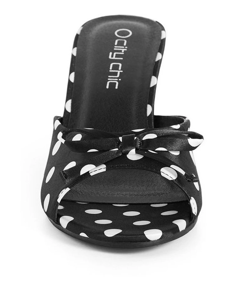 Wide Fit Stella Spot Heel in Black image 4