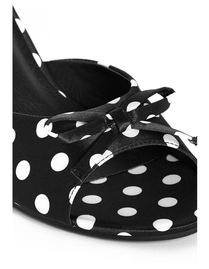 Wide Fit Stella Spot Heel in Black image 5