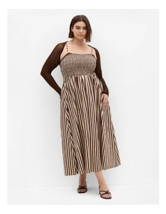 Mesh Love Shrug in Chocolate