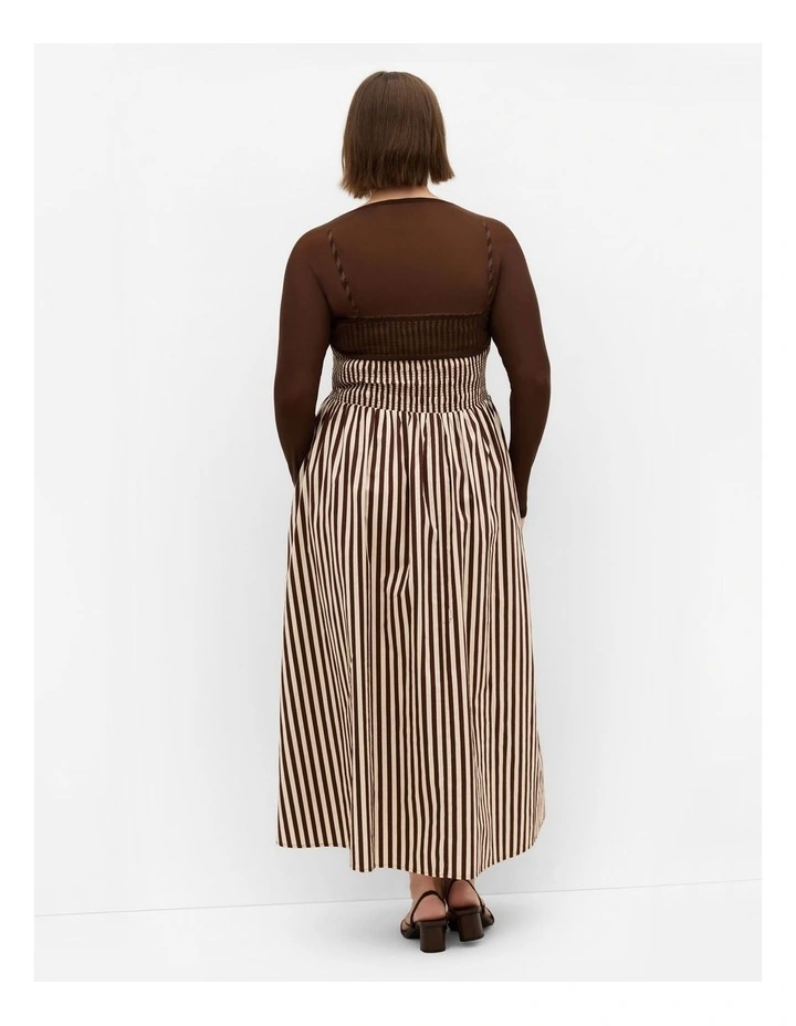 Plus Size Mesh Love Shrug in chocolate image 2