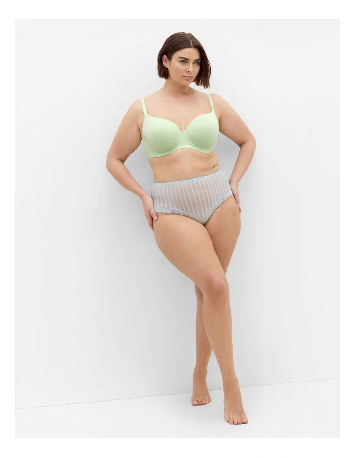 Smooth Cotton T-shirt Bra in Pistachio image 1