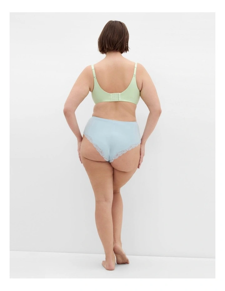 Smooth Cotton T-shirt Bra in Pistachio image 2