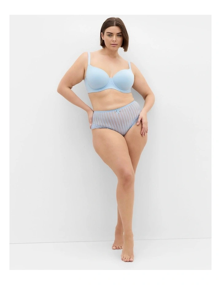 Smooth & Chic Cotton Tin Shirt Bra in Sky Blue image 1